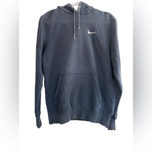 Nike | Navy Essential Pullover Hoodie, Men’s Small | White Swoosh Logo
